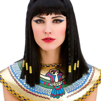 egyptische-cleopatra-pruik-met-vlechten