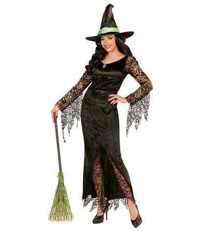 Witch dress with stone and hat