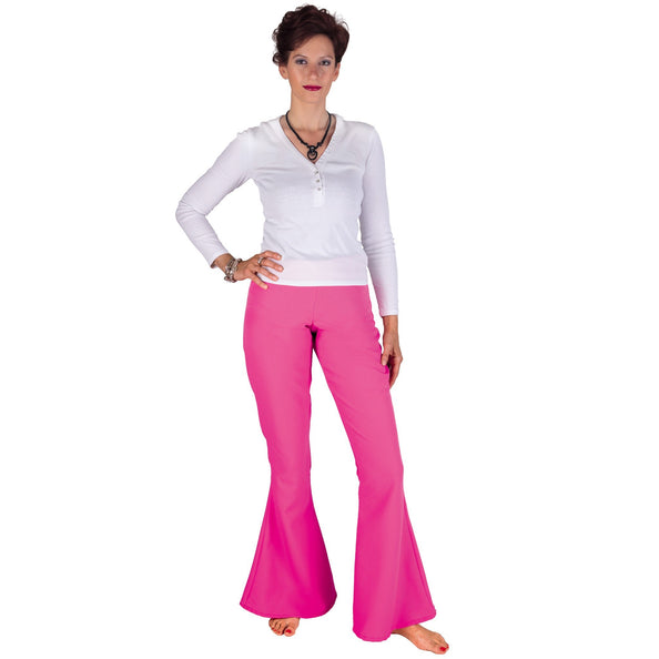 Roze hippie broek Flary