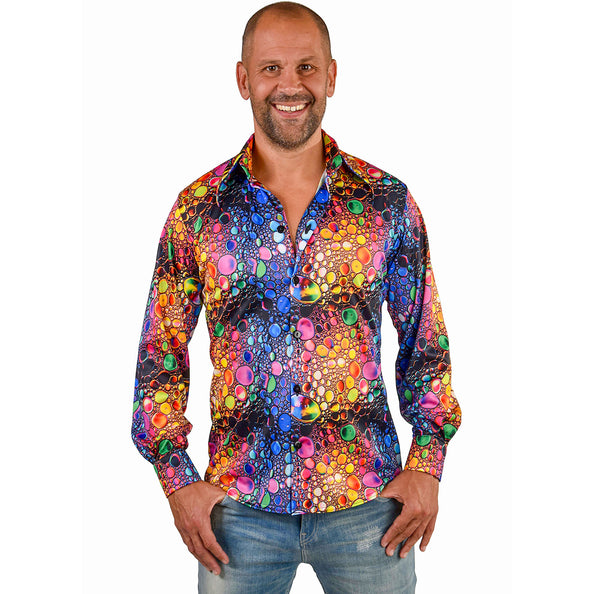 Kleurrijk overhemd blouse heren