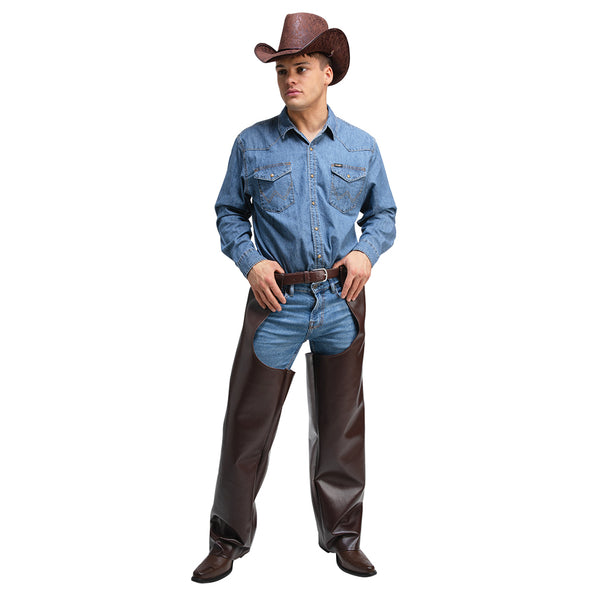 Luxury leather cowboy chaps