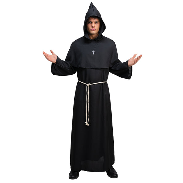 Monk costume black medieval