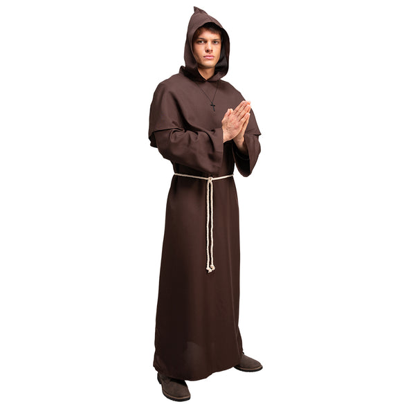 Monk costume brown medieval