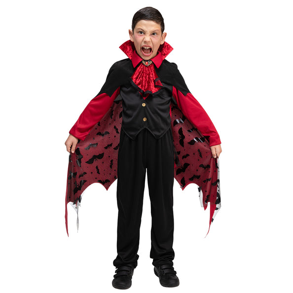 Gothic vampire suit for children