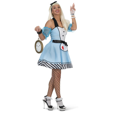 e-carnavalskleding-SYK Alice in Wonderland jurkje dames