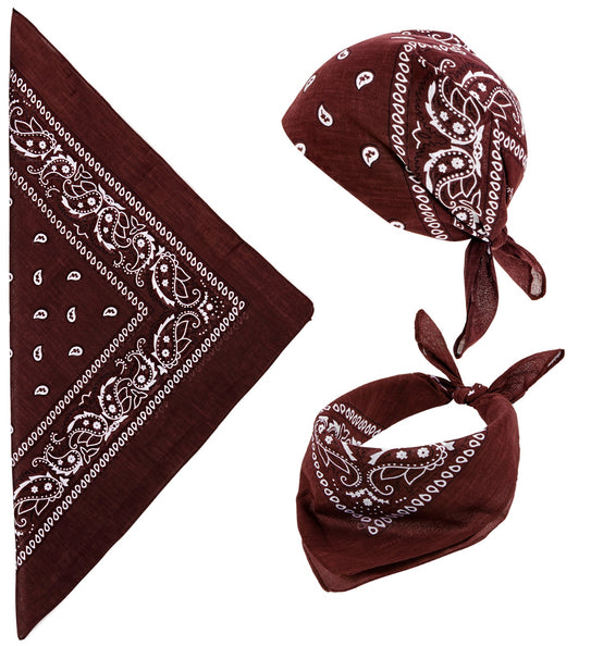 e-carnavalskleding-SYK Bandana bruin 55X55