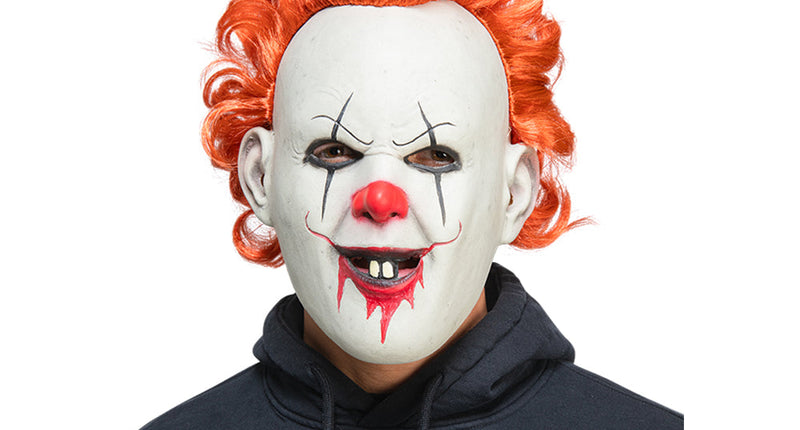 e-carnavalskleding-SYK Clown masker Roodharig