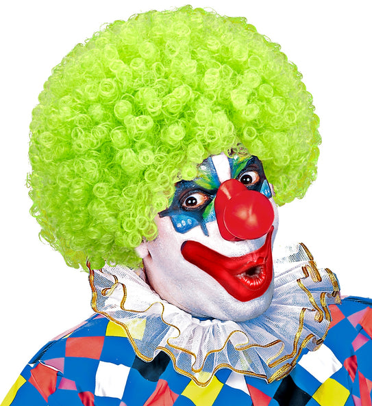 e-carnavalskleding-SYK Clownspruik krulletjes groen