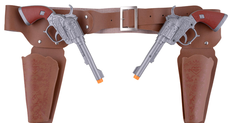 e-carnavalskleding-SYK Cowboyholster met 2 pistolen