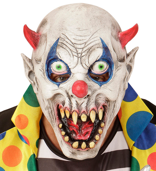 e-carnavalskleding-SYK Duivels clown masker voor kinderen