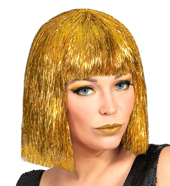 e-carnavalskleding-SYK Gouden glitter pruik Vegas