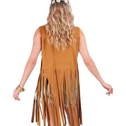 e-carnavalskleding-SYK Hippie vest met franjes