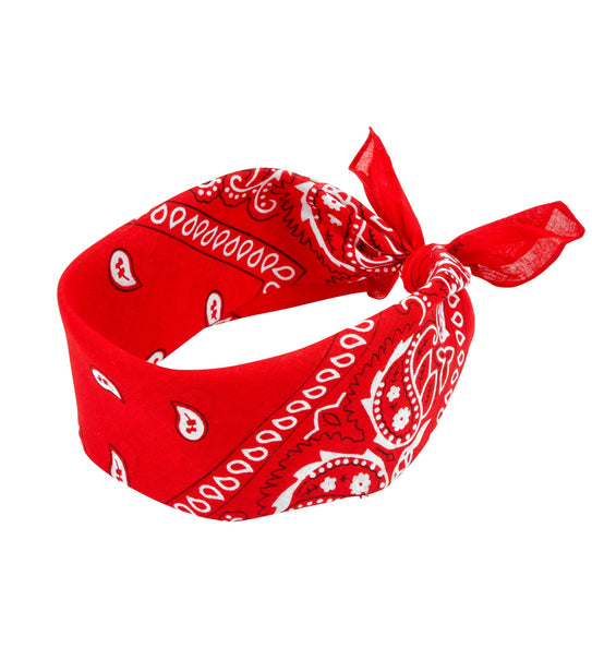 e-carnavalskleding-SYK Hoofdband bandana rood met motief