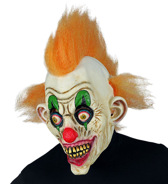 e-carnavalskleding-SYK Horror clown masker oranje