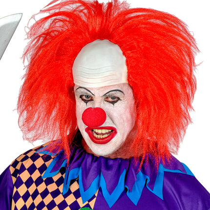 e-carnavalskleding-SYK Horror clowns pruik rood