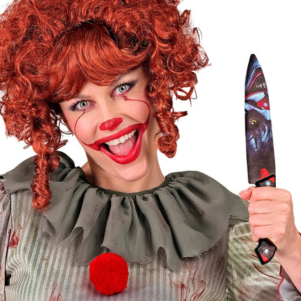 e-carnavalskleding-SYK Horrorclown mes met bloed