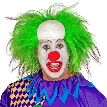 e-carnavalskleding-SYK Horrorclown pruik groen