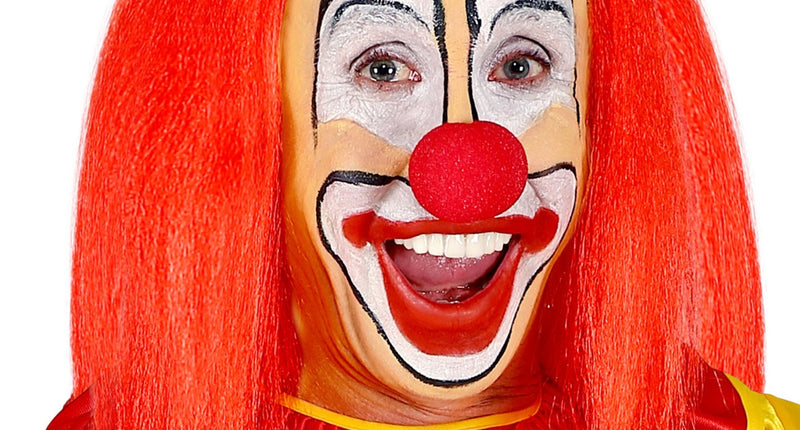 e-carnavalskleding-SYK Kale kop pruik clown met rood haar