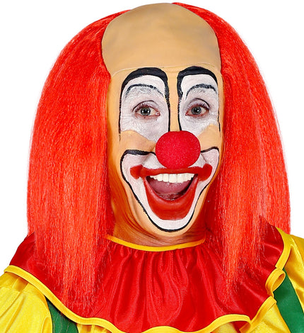 e-carnavalskleding-SYK Kale kop pruik clown met rood haar