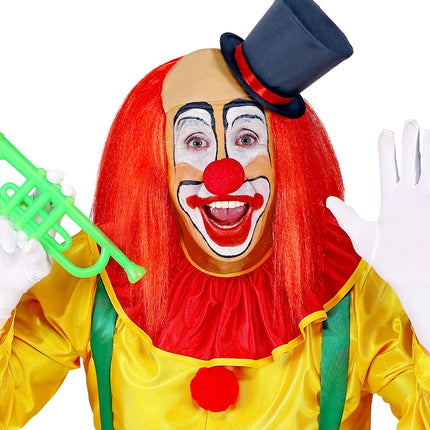 e-carnavalskleding-SYK Kale kop pruik clown met rood haar