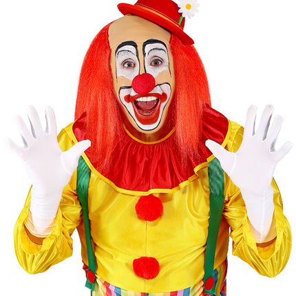 e-carnavalskleding-SYK Kale kop pruik clown met rood haar