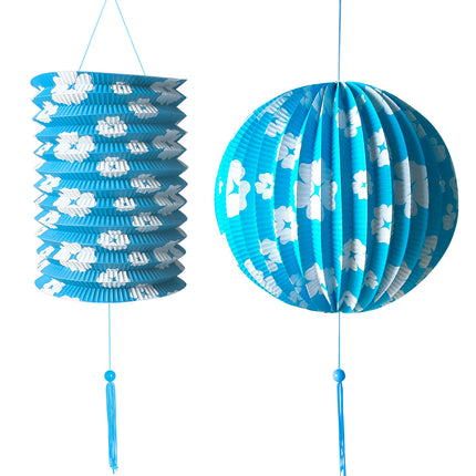 e-carnavalskleding-SYK Lampionnenset blauw