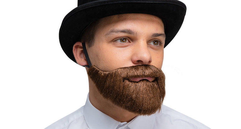 e-carnavalskleding-SYK Luxe realistische baard - Bruin