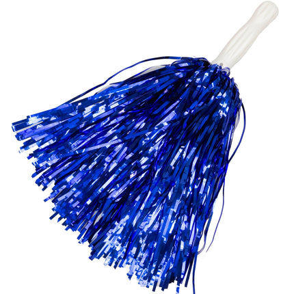 e-carnavalskleding-SYK Metallic pompons set blauw