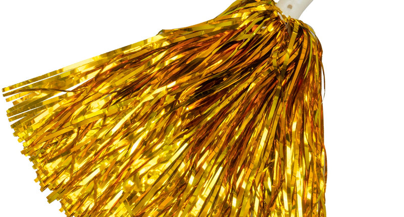 e-carnavalskleding-SYK Metallic pompons set goud