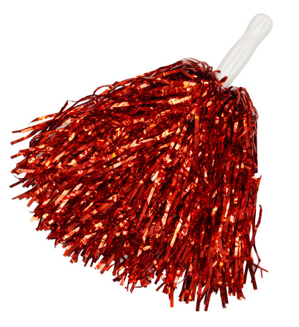 e-carnavalskleding-SYK Metallic pompons set rood