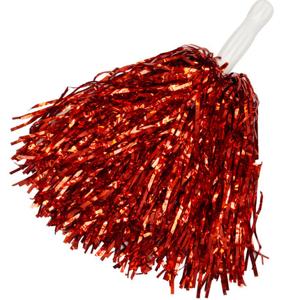 e-carnavalskleding-SYK Metallic pompons set rood