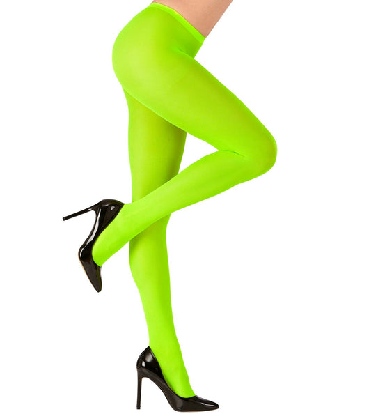 e-carnavalskleding-SYK Neon panty 40den groen