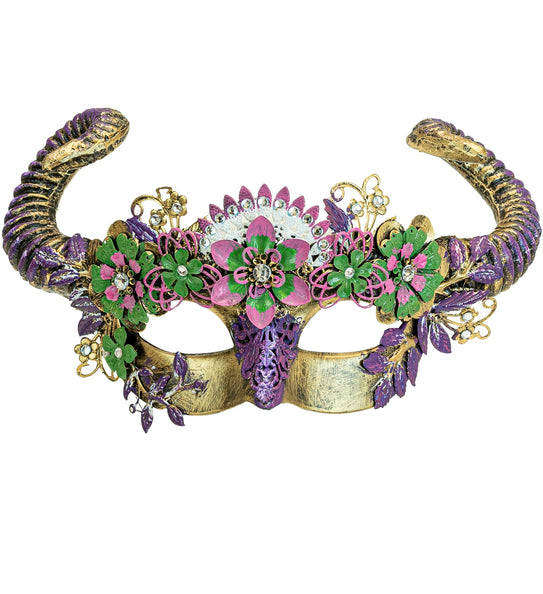 e-carnavalskleding-SYK Oogmasker Ram met bloemen luxe