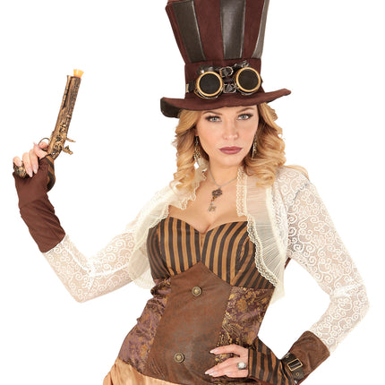 e-carnavalskleding-SYK Oorbellen steampunk met vleugels