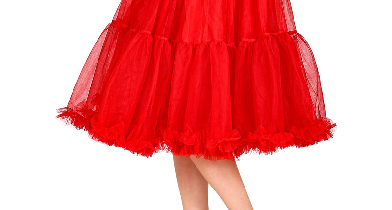 e-carnavalskleding-SYK Petticoat rood tule 65cm