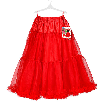 e-carnavalskleding-SYK Petticoat rood tule 65cm