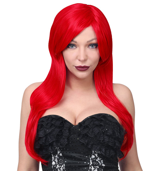 e-carnavalskleding-SYK Pruik lang rood haar Cosplay Alicia