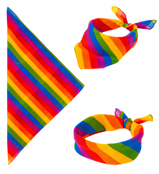 e-carnavalskleding-SYK Regenboog bandana zakdoek