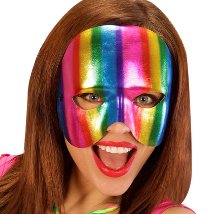 e-carnavalskleding-SYK Regenboog maskers