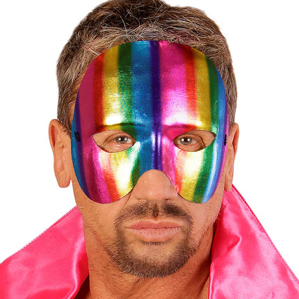 e-carnavalskleding-SYK Regenboog maskers