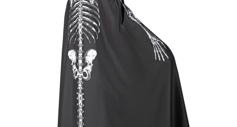 e-carnavalskleding-SYK Skeleton cape met capuchon