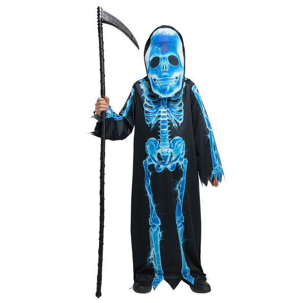 e-carnavalskleding-SYK Skeletpak Magere Hein kinderen