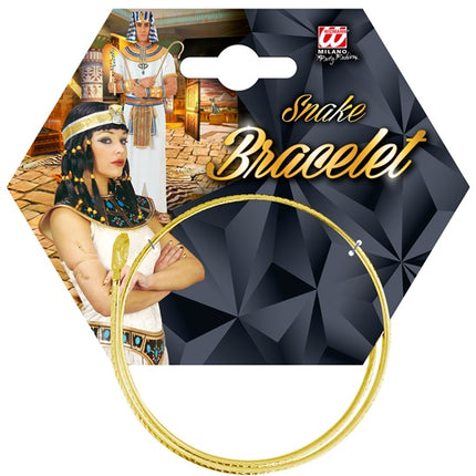 e-carnavalskleding-SYK Slangen armband goud Egyptisch