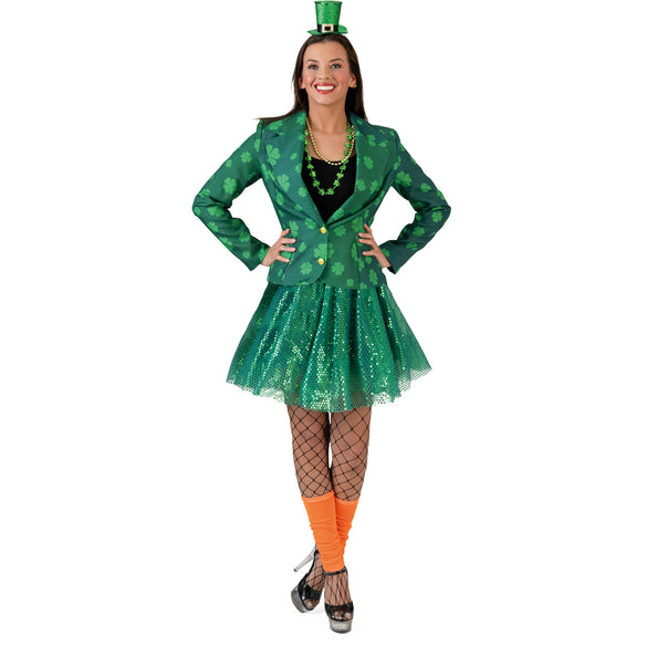 e-carnavalskleding-SYK St. Patricks Day colbert jasje dames