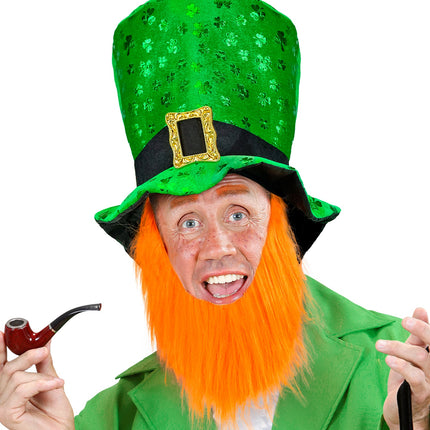 e-carnavalskleding-SYK St Patricks Day hoge hoed met baard