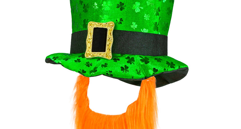 e-carnavalskleding-SYK St Patricks Day hoge hoed met baard