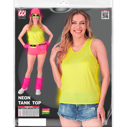 e-carnavalskleding-SYK Tanktop neon geel