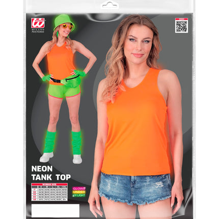 e-carnavalskleding-SYK Tanktop neon oranje