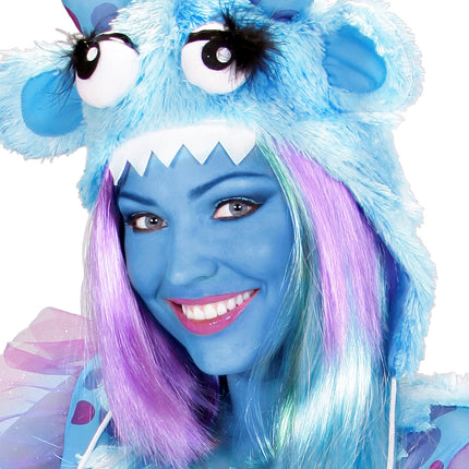 e-carnavalskleding-SYK tube make-up blauw