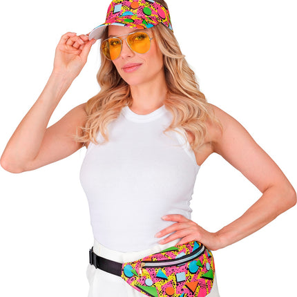 e-carnavalskleding-SYK Verkleedset Jaren 80 funky fashion roze